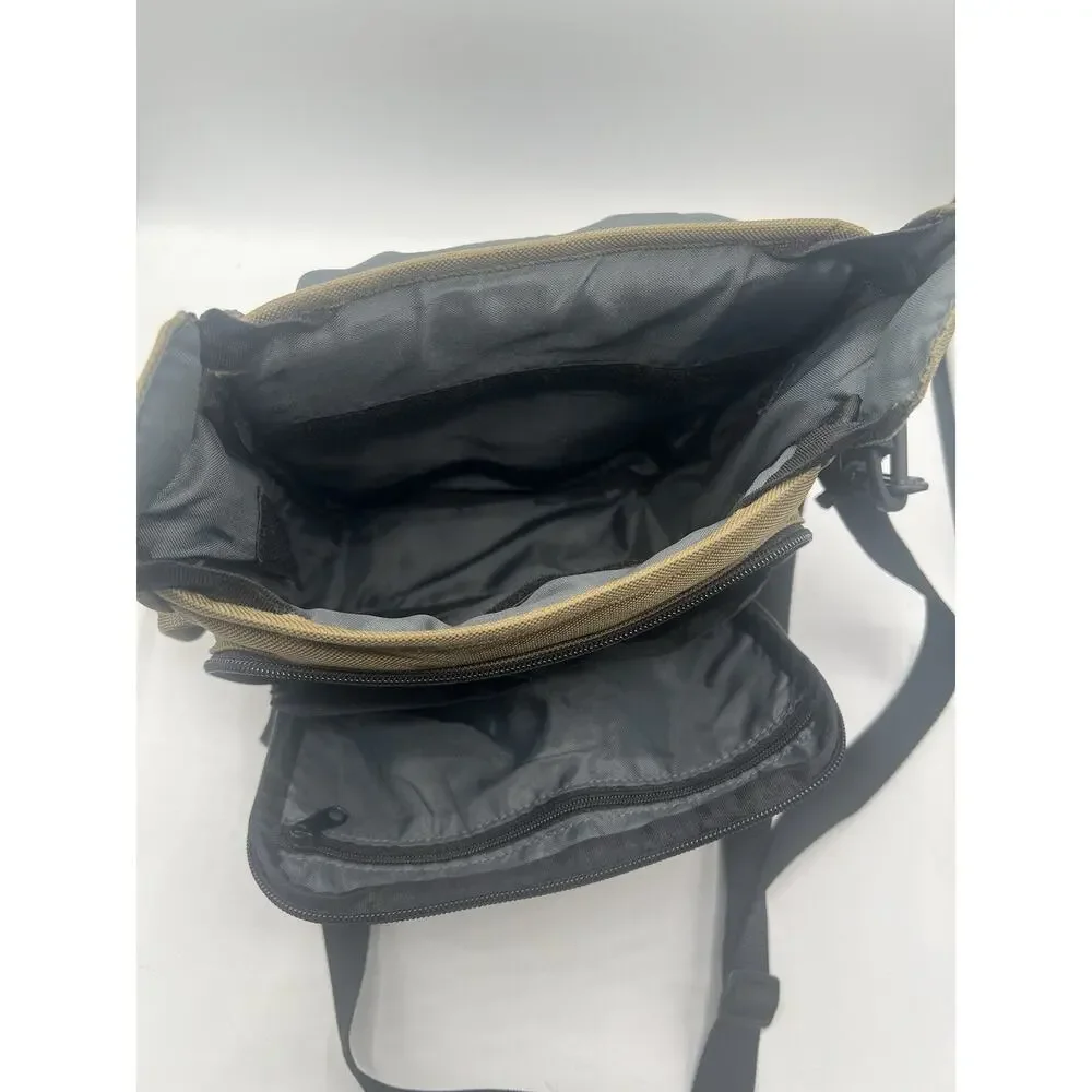 Tamrac Camera Shoulder Bag Messenger Olive Green Khaki Canvas Suede Vintage